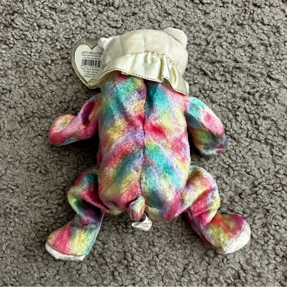 Vintage Ty 2001 The Birthday Beanies Collection June Plush Bear Beanie Baby - Picture 8 of 9